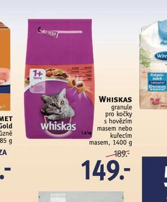 Rossmann Whiskas granule pro kočky nabídka