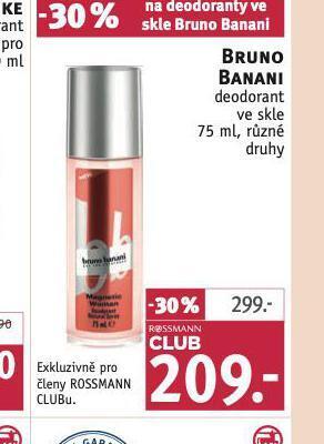 Rossmann Bruno banani deodorant nabídka