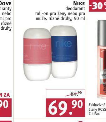 Rossmann Nike deodorant nabídka