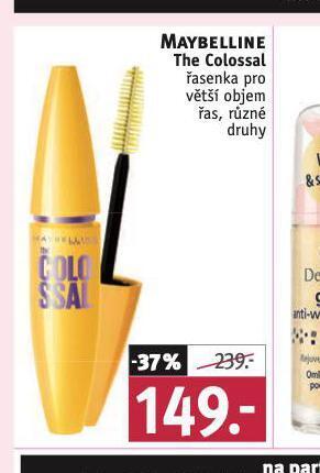 Rossmann Maybelline řasenka nabídka
