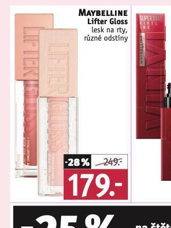 Rossmann Maybelline lesk na rty nabídka