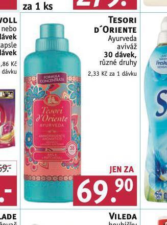 Rossmann Tesori d´oriente aviváž nabídka