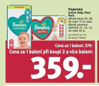 Rossmann Pampers dětské plenky nabídka