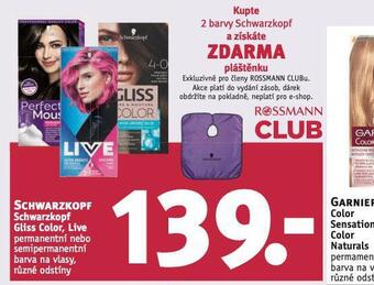 Rossmann Schwarzkopf barva na vlasy nabídka