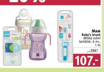 Rossmann Mam baby´s brush dětský zubní kartáček nabídka
