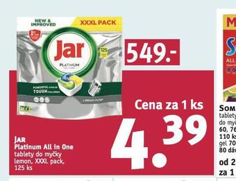 Rossmann Jar platinum all in one tablety do myčky nabídka
