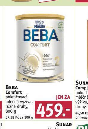 Rossmann Beba comfort pokračovací mléčná výživa nabídka