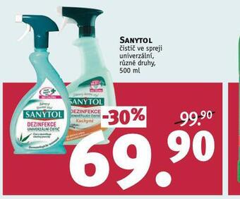 Rossmann Sanytol čistič ve spreji nabídka
