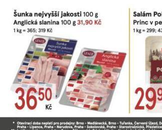 Žabka Šunka nejvyšší jakosti nabídka