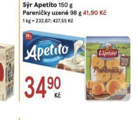 Žabka Sýr apetito nabídka