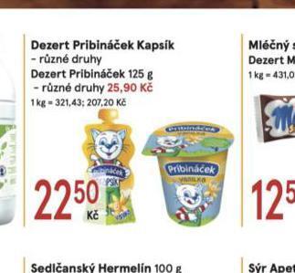 Žabka Dezert pribináček nabídka