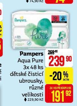 Teta Pampers dětské vlhčené ubrousky nabídka