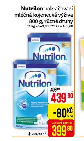 Teta Nutrilon pokračovací mléčná výživa nabídka