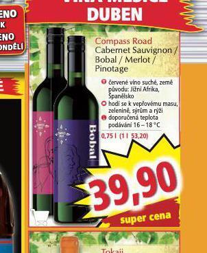 Norma Compass road cabernet sauvignon nabídka