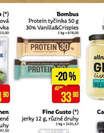 Teta Bombus protein tyčinka nabídka