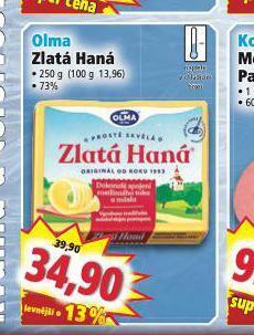 Norma Olma zlatá haná nabídka