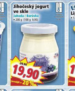 Norma Jihočeský jogurt ve skle nabídka