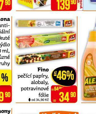 Teta Fino pečící papíry, alobaly, potravinové fólie nabídka