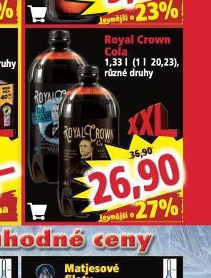 Norma Royal crown cola nabídka
