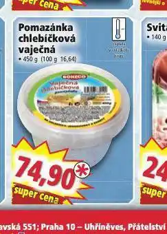 Norma Pomazánka chlebíčková vaječná nabídka