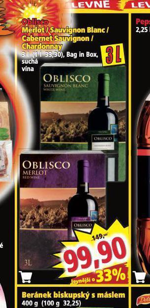 Norma Oblisco sauvignon blanc nabídka