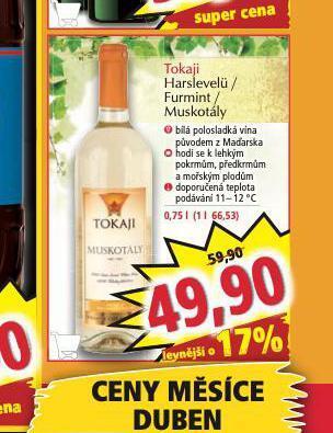 Norma Tokaji harslevelü nabídka