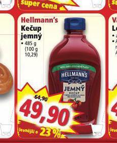 Norma Hellmann´s kečup jemný nabídka