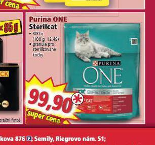 Norma Purina one sterilcat granule pro kočky nabídka