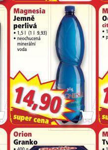 Norma Magnesia jemně perlivá nabídka