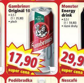 Norma Pivo gambrinus originál nabídka