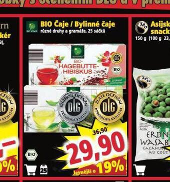 Norma Bio čaje / bylinné čaje nabídka