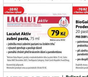 Dr. Max Lacalut aktiv zubní pasta nabídka