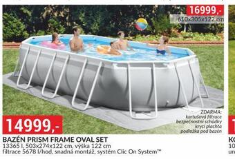 Baumax Bazén prism frame oval set nabídka