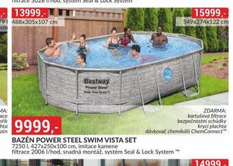 Baumax Bazén power steel swim vista set nabídka