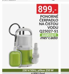Baumax Ponorné čerpadlo na čistou vodu nabídka