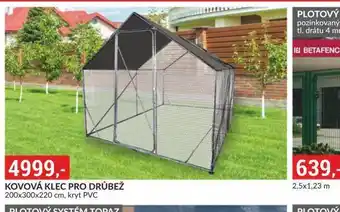 Kovová klec pro drůbež
