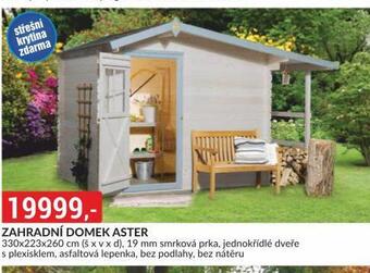 Baumax Zahradní domek aster nabídka