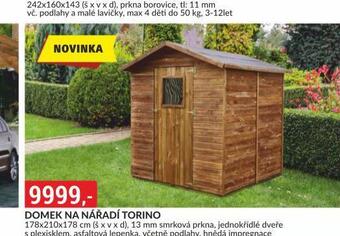 Baumax Domek na nářadí torino nabídka