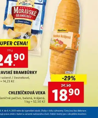 Lidl Chlebíčková veka nabídka