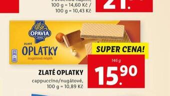 Lidl Zlaté oplatky nabídka