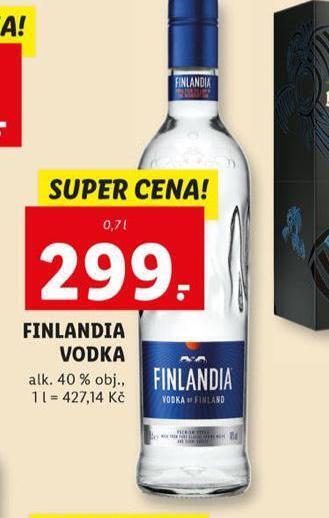 Lidl Finlandia vodka nabídka