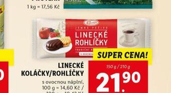 Lidl Linecké koláčky / rohlíčky nabídka