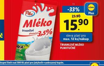 Lidl Trvanlivé mléko 3,5% nabídka
