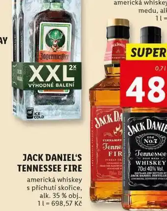 Lidl Jack daniel´s tennessee fire nabídka