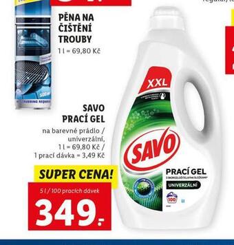 Lidl Savo prací gel nabídka