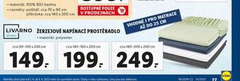 Lidl Žerzejové napínací prostěradlo 180-200x 200 cm nabídka