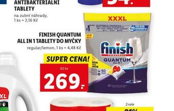 Lidl Finish quantum all in 1 tablety do myčky nabídka