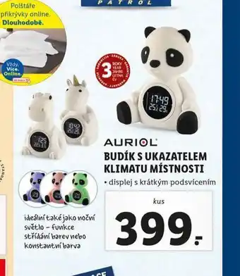 Budík s ukazatelem klimatu místnosti