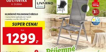 Lidl Hliníkové polohovací křeslo nabídka