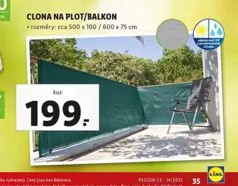 Lidl Clona na plot / balkon nabídka